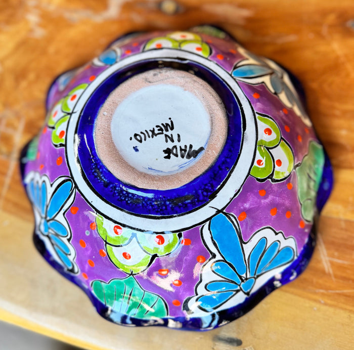 Mexican Talavera Pottery Bowl Plate 9" TPB9001