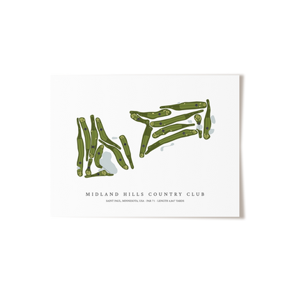 Midland Hills Country Club | Golf Course Print | Unframed