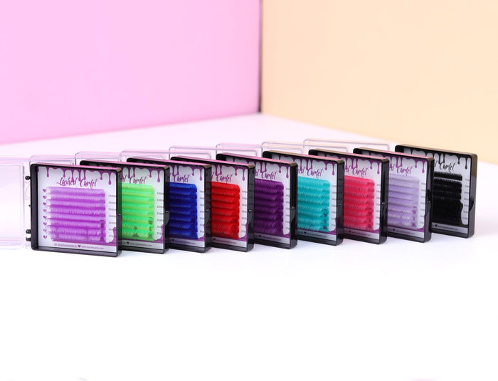 Mini Color Lash Extensions – 8 Row Specialty Colors (.05)