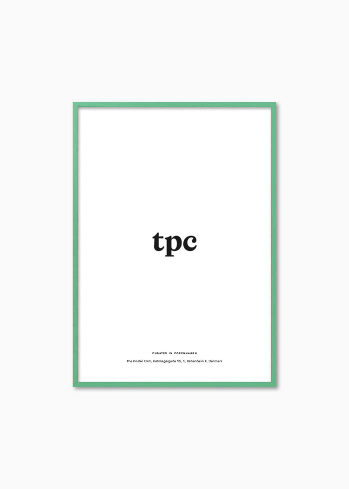 Mint Green Wood Frame - The Poster Club