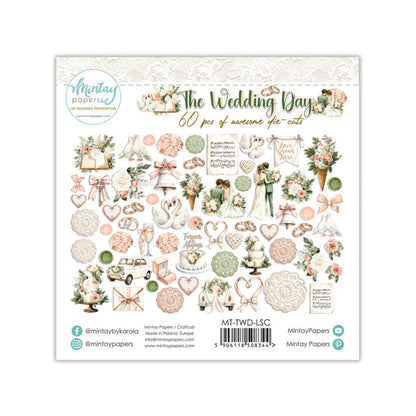 Mintay - Paper Die Cuts - The Wedding Day. Includes 60 pieces. Available at Embellish Away in Bowmanville Ontario Canada. Perfect for Father's Day.