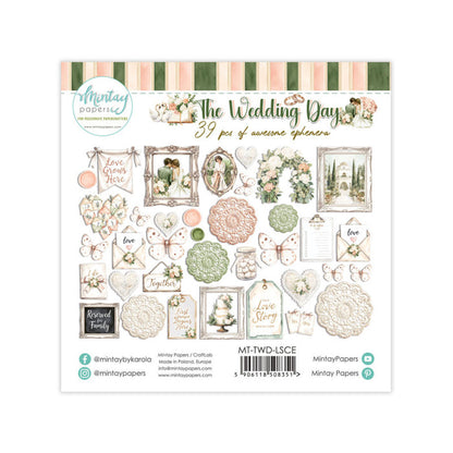 Mintay - Paper Ephemera - The Wedding Day. Includes 39 pieces. Available at Embellish Away in Bowmanville Ontario Canada. Perfect for Father's Day.