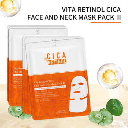 MITOMO – CICA Vita Retinol Face and Neck Mask Pack 1pc