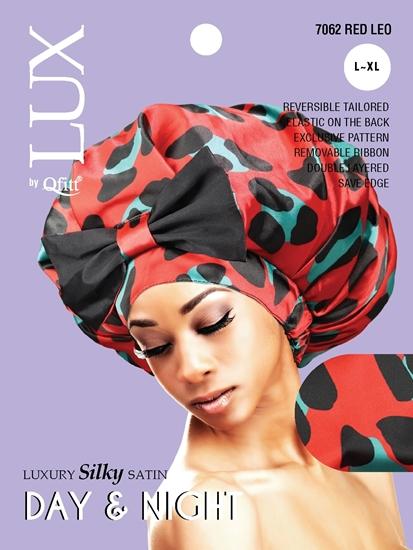 M&M Qfitt  LUX -  Luxury Silky Satin Day & Night cap  L/XL Leo - ASSORT # 7062 - 6/packs - Palms Fashion Inc.
