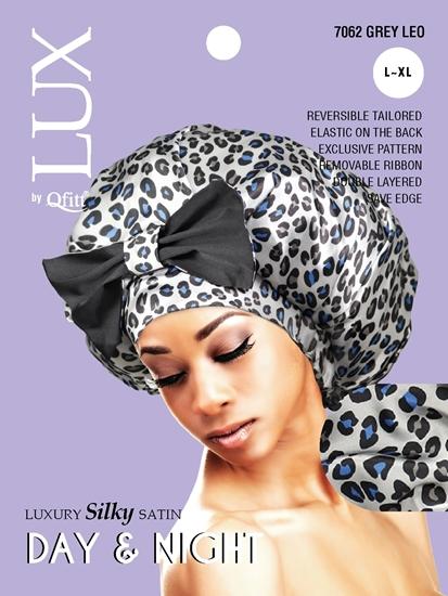 M&M Qfitt  LUX -  Luxury Silky Satin Day & Night cap  L/XL Leo - ASSORT # 7062 - 6/packs - Palms Fashion Inc.