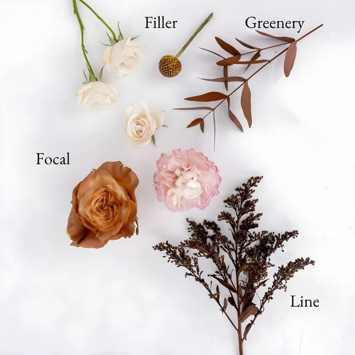 Mocha Brown Bouquet Bar Flower Kit Apron - Image