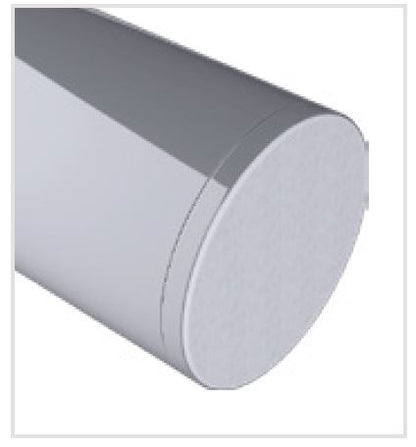 MOD50 flat end cap SS316 for stainless steel 50mm diameter posts - Image 3
