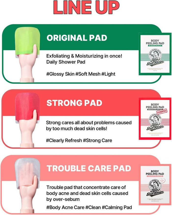 Mom’s Bath Recipe Body Peeling Pad - Original 25ml وسادة تقشير الجسم من مامز باث - أصلية - Princess Cosmetics Qatar