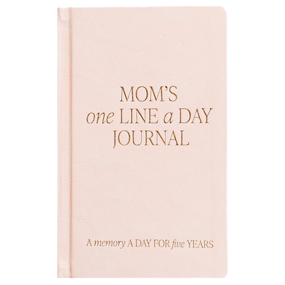 Mom's One Line A Day Leather Journal - Mother's Day Gifts