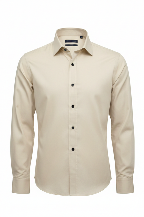 Monza Italy Cream Shirt - Full Length