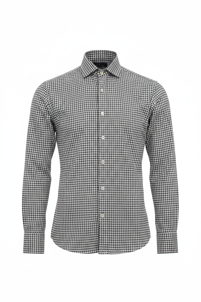 Monza Italy Houndstooth Shirt - Full Length