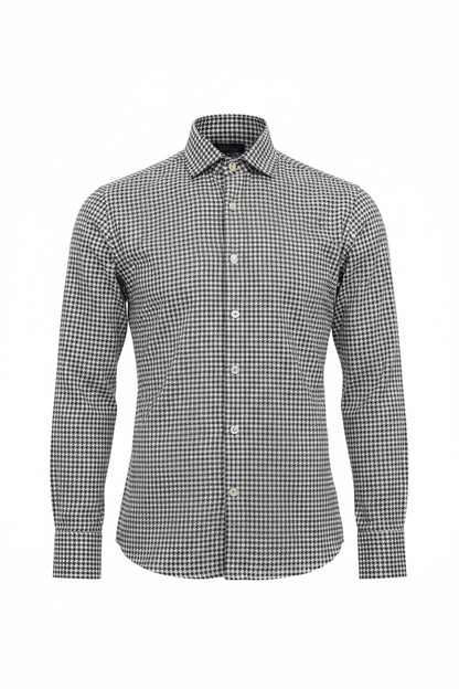 Monza Italy Houndstooth Shirt - Full Length