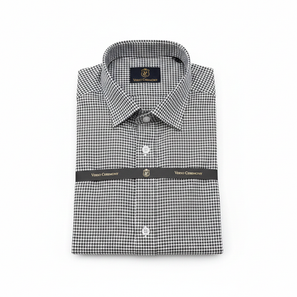 Monza Italy Houndstooth Shirt - White Background