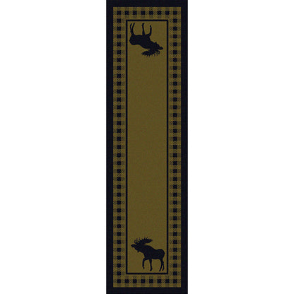 Image of an area rug, Moose Refuge - Green