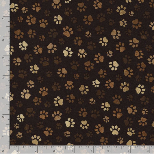 Muddy Paw Print - Fat Quarter