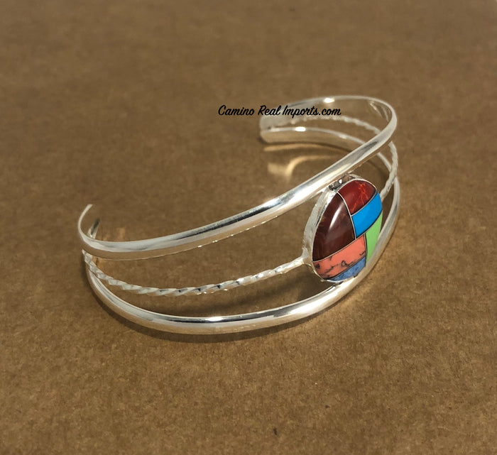 Multi Stone Inlay Bracelet JMSBR012