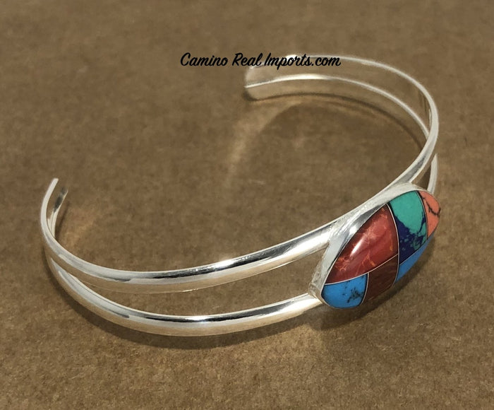 Multi Stone Inlay Bracelet JMSBR014