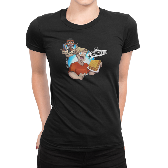 My Lasagaaa!! Ladies Tshirt Black