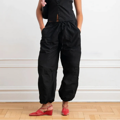 Nara Parachute Pants in Black