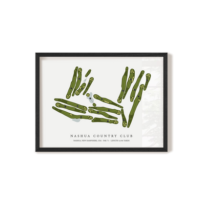 Nashua Country Club | Golf Course Print | Black Frame