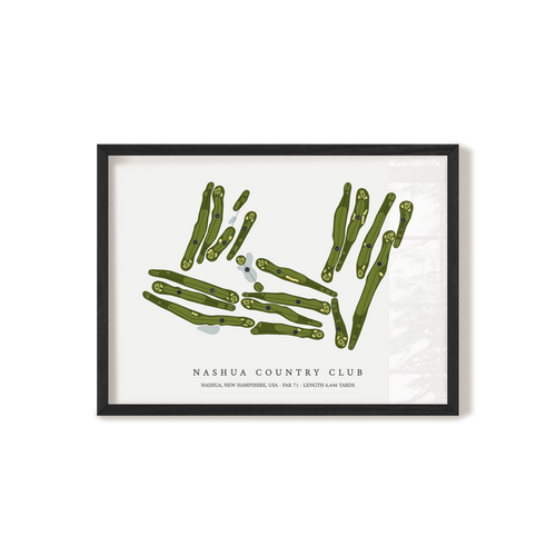 Nashua Country Club | Golf Course Print | Black Frame