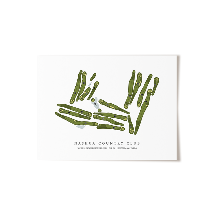 Nashua Country Club | Golf Course Print | Unframed