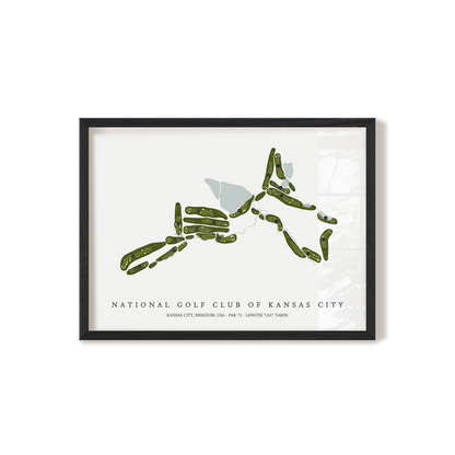National Golf Club of Kansas City | Golf Course Print | Black Frame