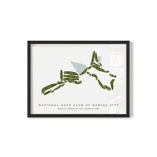 National Golf Club of Kansas City | Golf Course Print | Black Frame