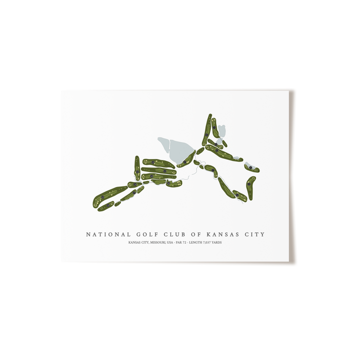 National Golf Club of Kansas City | Golf Course Print | Unframed