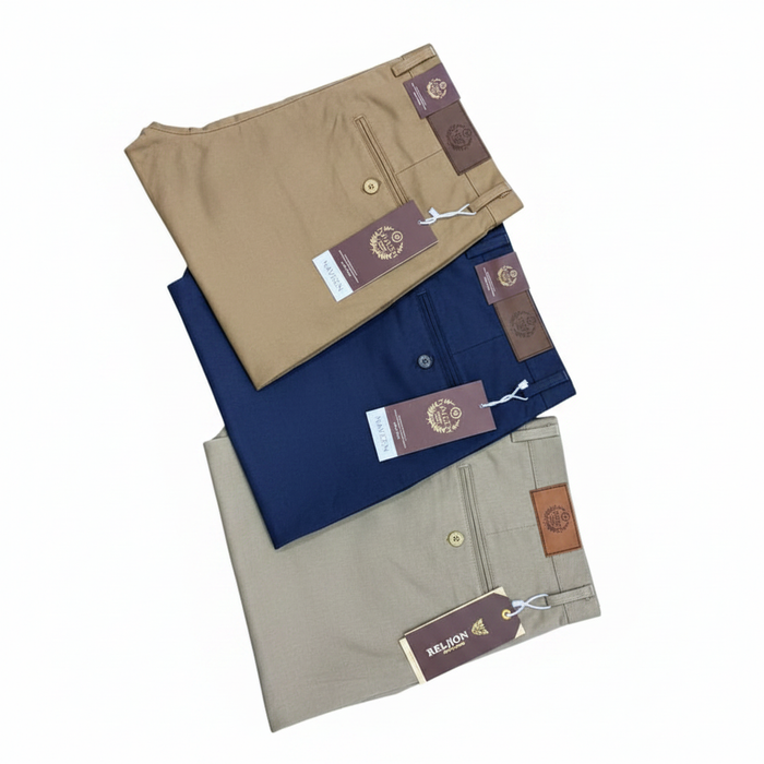 Tan Khaki Pants - White Background