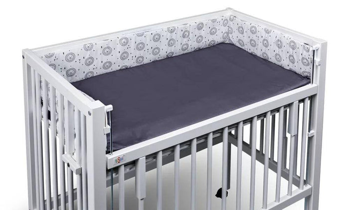 tiSsi Nestchen Löwen Grau 40 × 90 cm für passendes Beistellbett