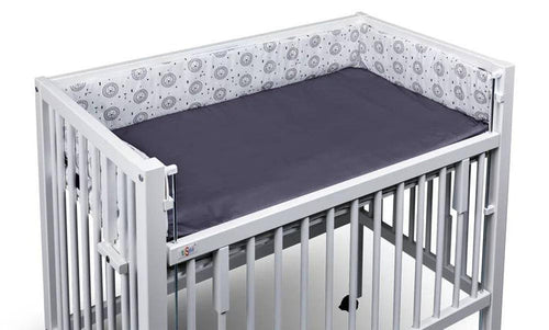 tiSsi Nestchen Löwen Grau 40 × 90 cm für passendes Beistellbett