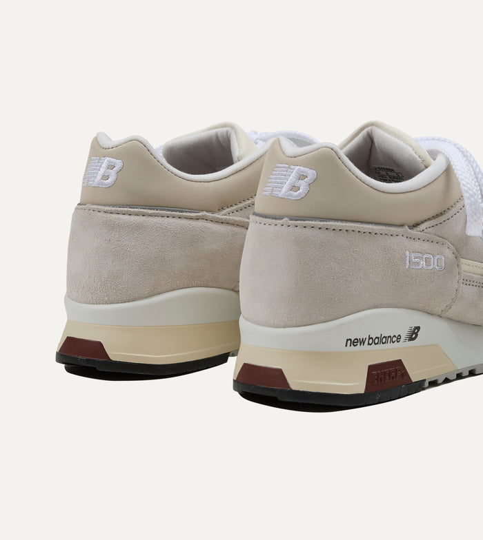 New Balance 'Elevated Essentials' Oyster and Antique White Made in UK 1500 Trainers