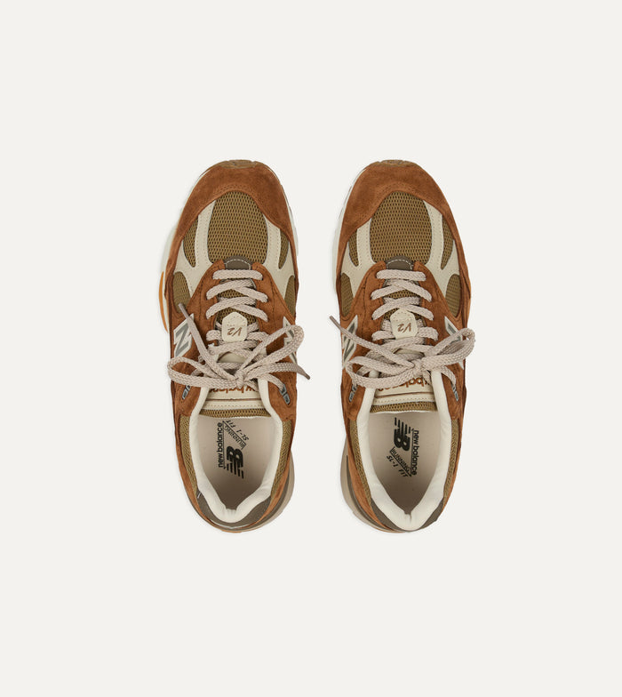 New Balance ‘Iconic Influences’ Caramel Café Made in UK 991v2 Trainers