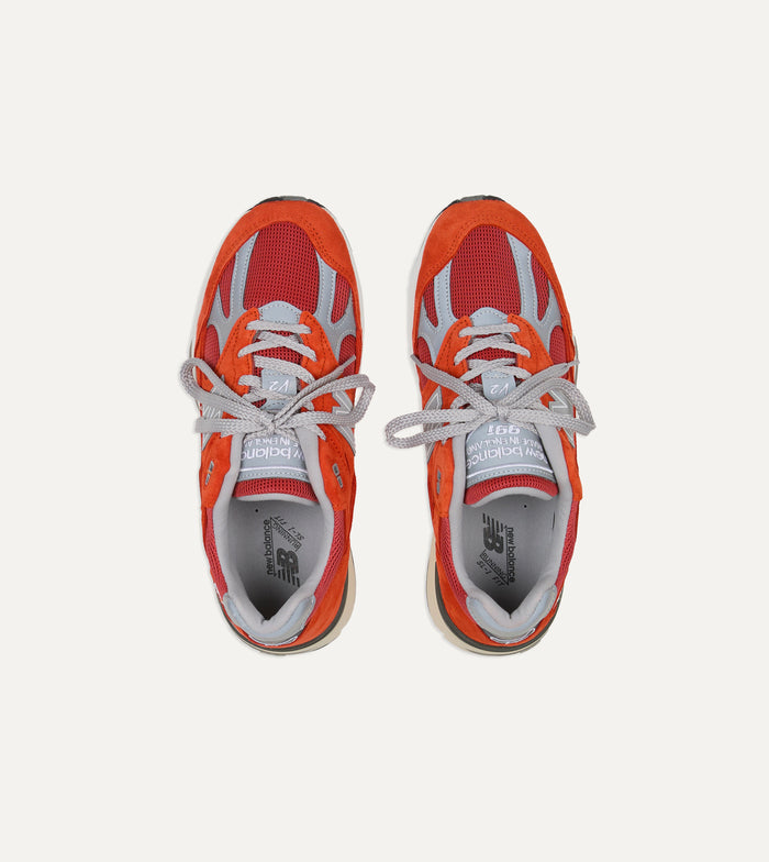New Balance 'Vibrant Chroma' Fire Whirl Made in UK 991v2 Trainers