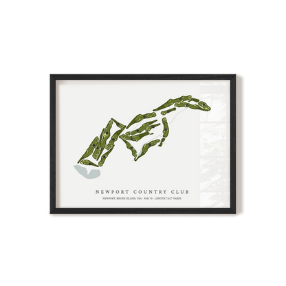 Newport Country Club | Golf Course Print | Black Frame