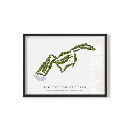 Newport Country Club | Golf Course Print | Black Frame