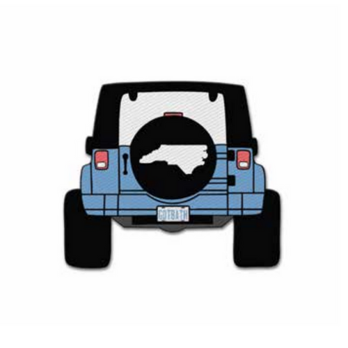 North Carolina Jeep 3" Embroidered Patch with Adhesive - Main View - Jardine