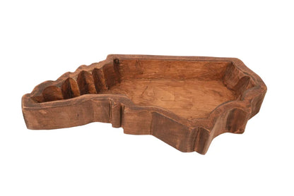 North Carolina Shaped Wooden Decorative Bowl - Lifestyle View - My Amigos Imports