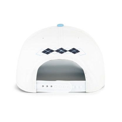North Carolina Tar Heels UNC White Argyle Arch 47 Hitch - Detail View - 47 Brand
