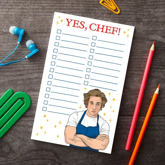 Notepad: Yes, Chef!