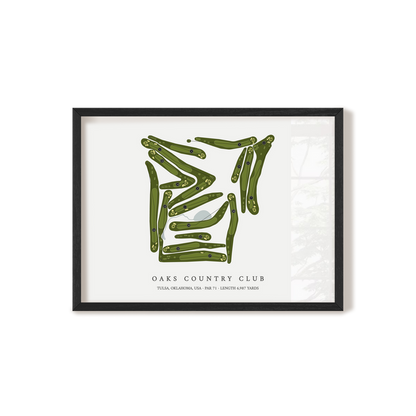 Oaks Country Club | Golf Course Print | Black+Frame