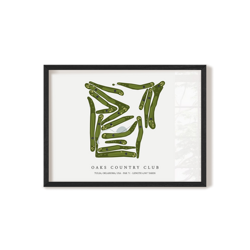 Oaks Country Club | Golf Course Print | Black+Frame