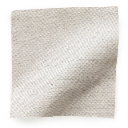 Oat fabric swatch in soft natural linen texture, made-to-order with short lead times, quality craftsmanship in the USA
