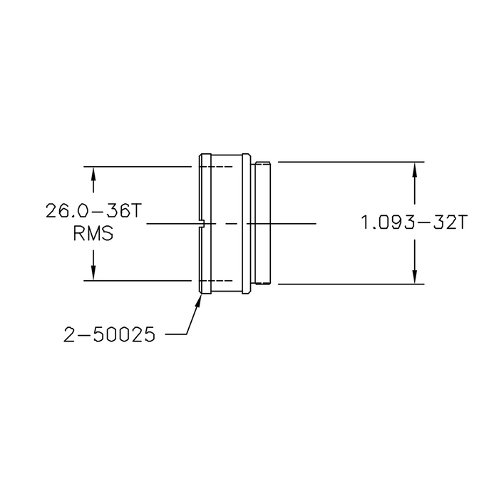 Objective Convertible Adapter, SKU Navitar-2-50025, three quarter front view