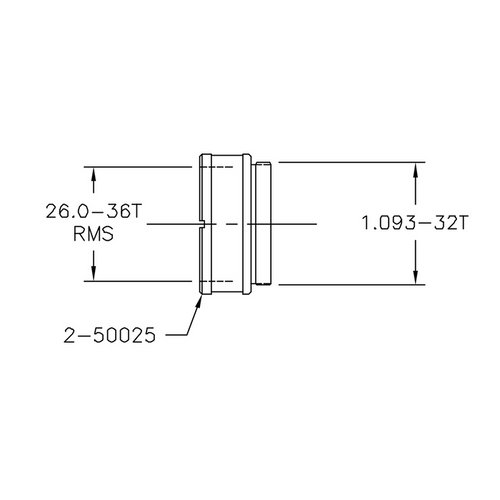 Objective Convertible Adapter, SKU Navitar-2-50025, three quarter front view