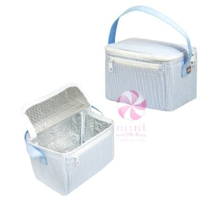 Oh Mint Baby Blue Seersucker Lunch Box