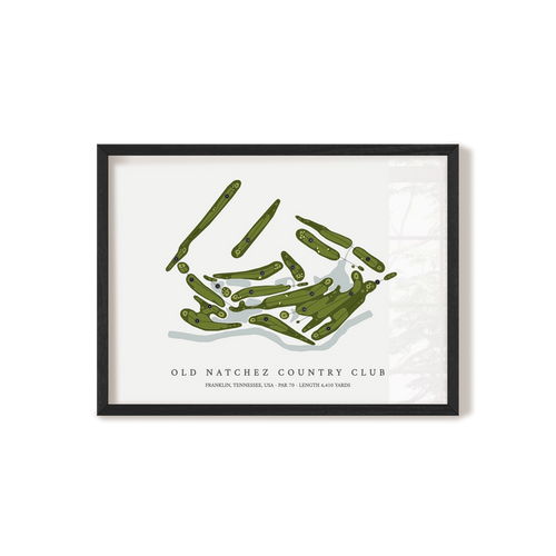 Old Natchez Country Club | Golf Course Print | Black Frame