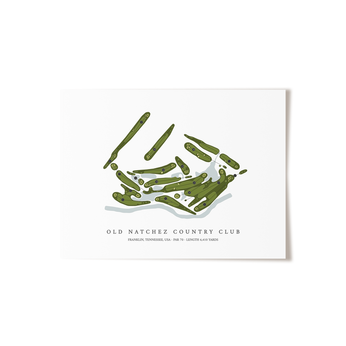 Old Natchez Country Club | Golf Course Print | Unframed