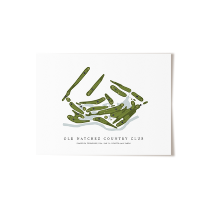Old Natchez Country Club | Golf Course Print | Unframed